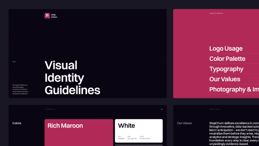 StopChurn visual identity guidelines