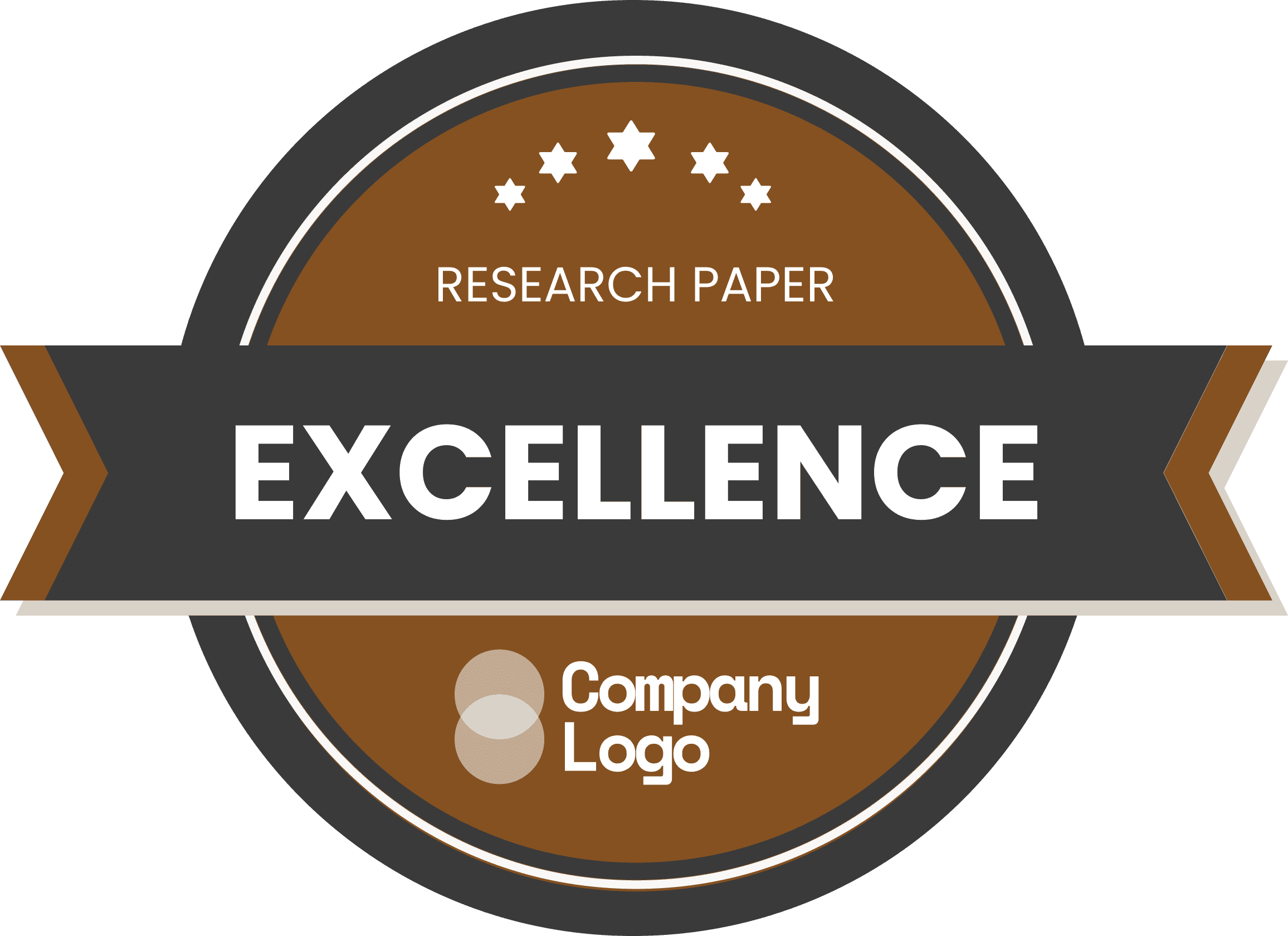 Wauld - Professional and distinct brown appreciation badge template