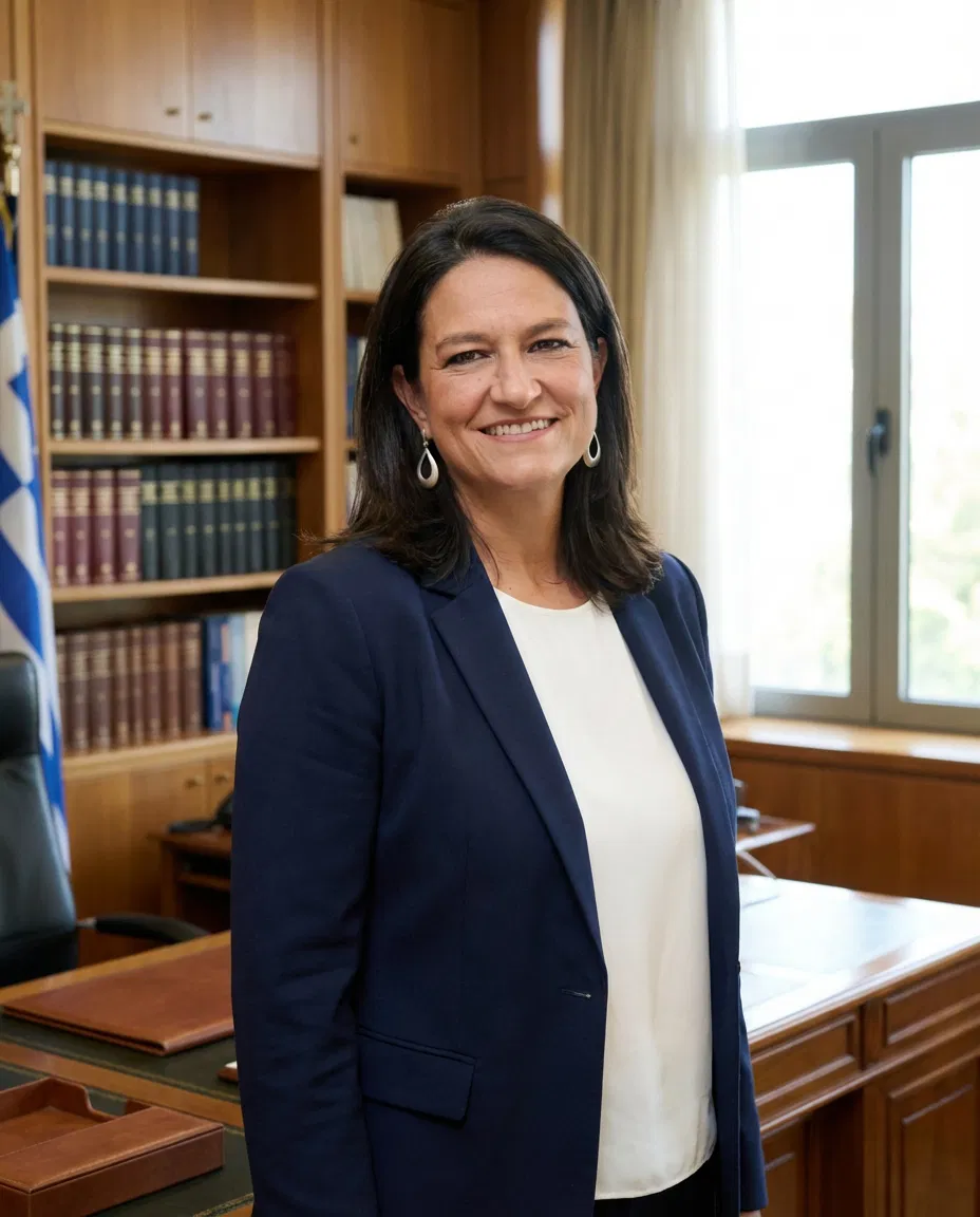 Portrait of Minister Niki Kerameus