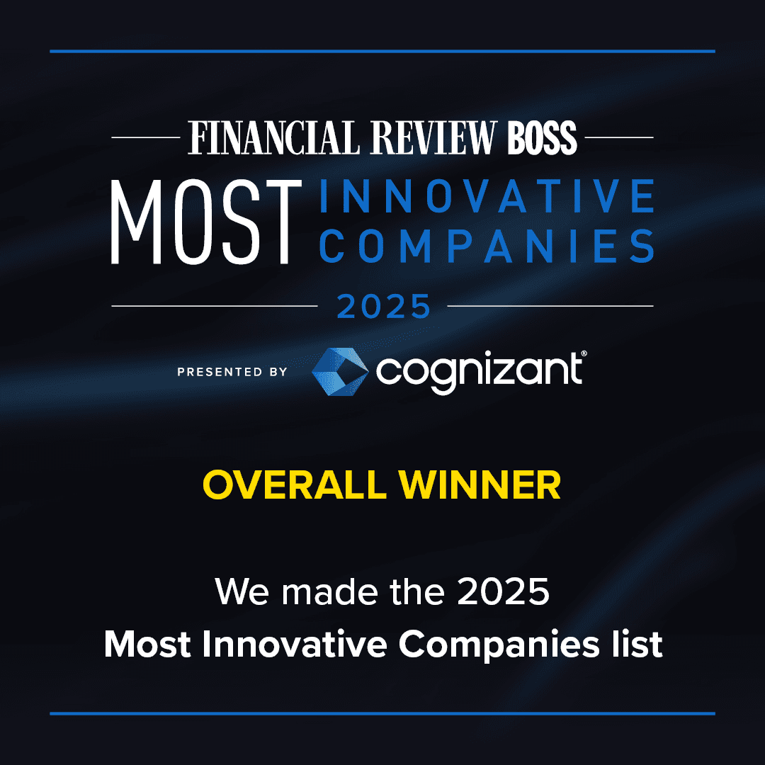 FR BOSS 2025 Most Innovative Companies Overall Top 10 winner logo.