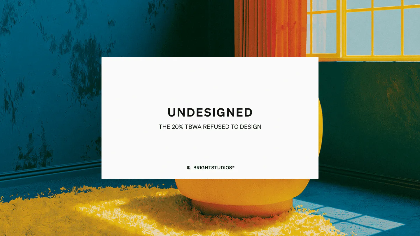 Undesigned: The 20% TBWA refused to design