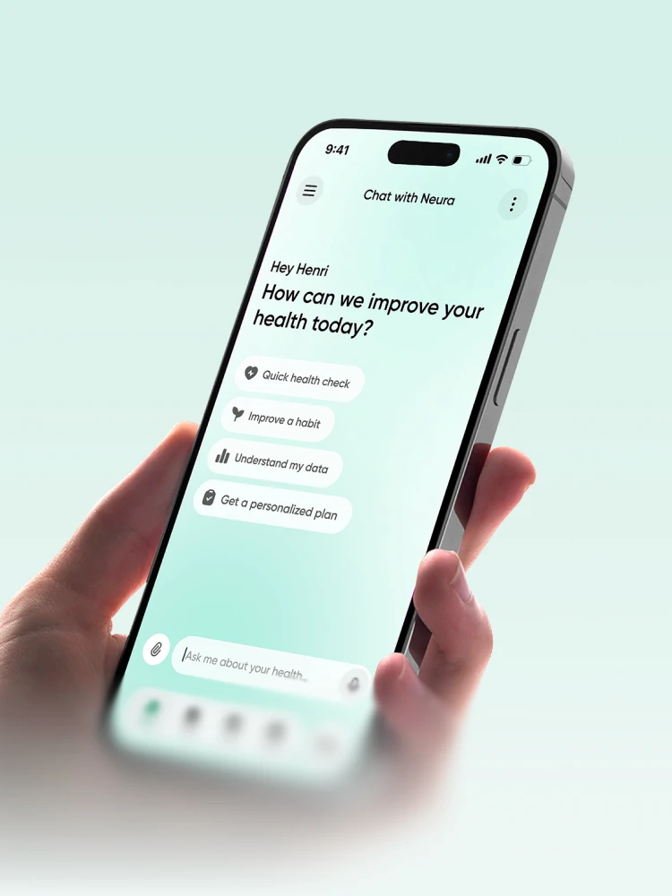 Neura Health Chat With Neura UI Screen