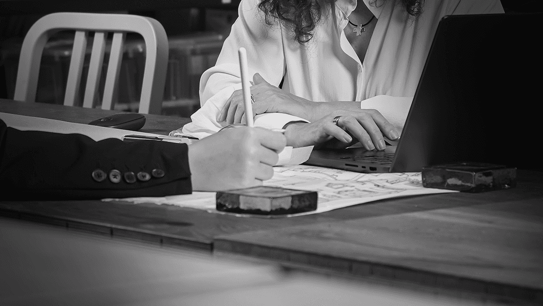 Portrait of work at the studio