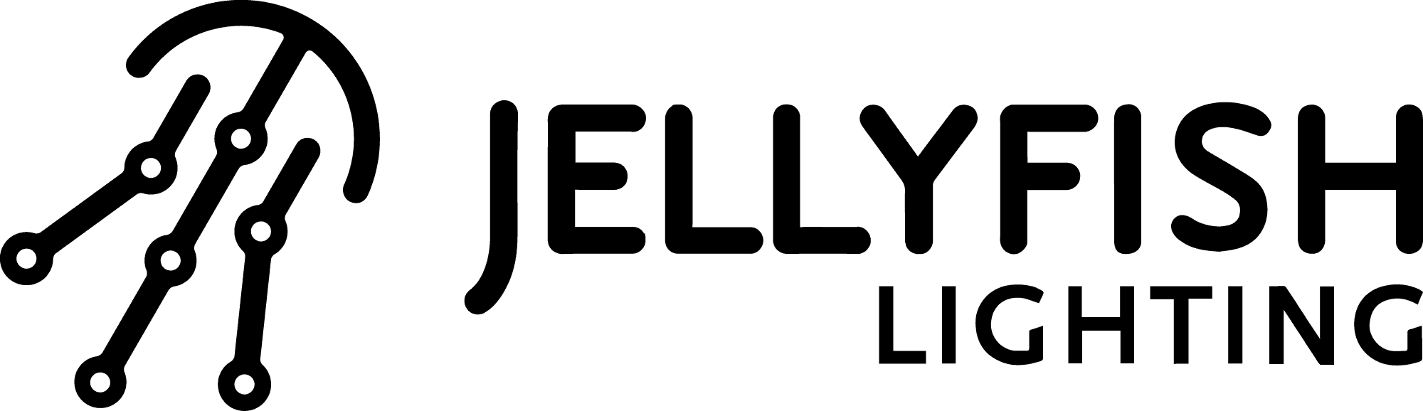 JellyFish Lighting Logo - Black