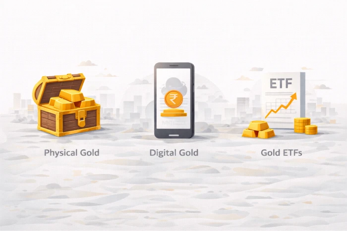 Gold Investment in India: Physical Gold vs Digital Gold vs Gold ETFs