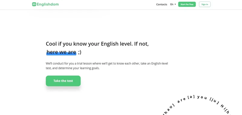 Englishdom lead magnet