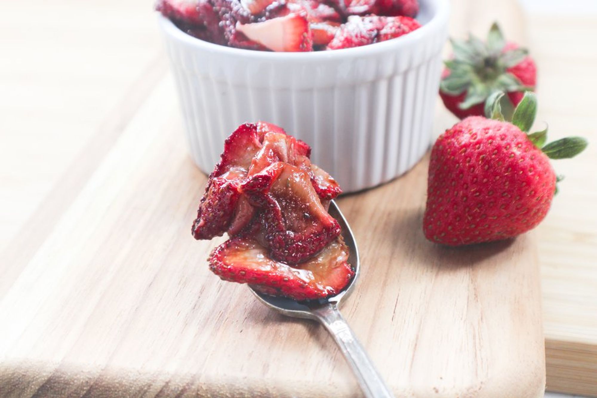 ready to eat honey roasted strawberries