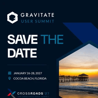 LinkedIn post: Save the date, Crossroads '27 user summit, January 26-28 2027, Cocoa Beach Florida