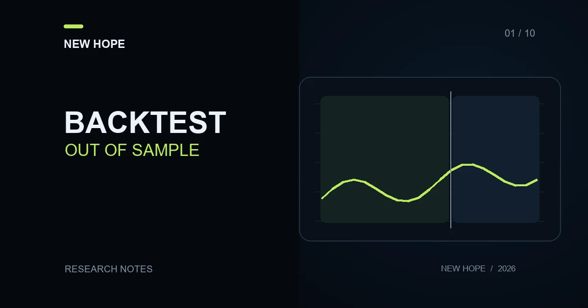 New Hope research: historical test and separate out-of-sample period