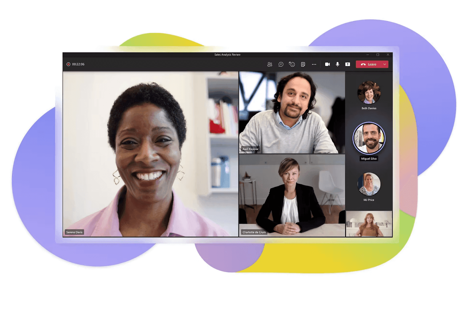 Microsoft Teams video chat