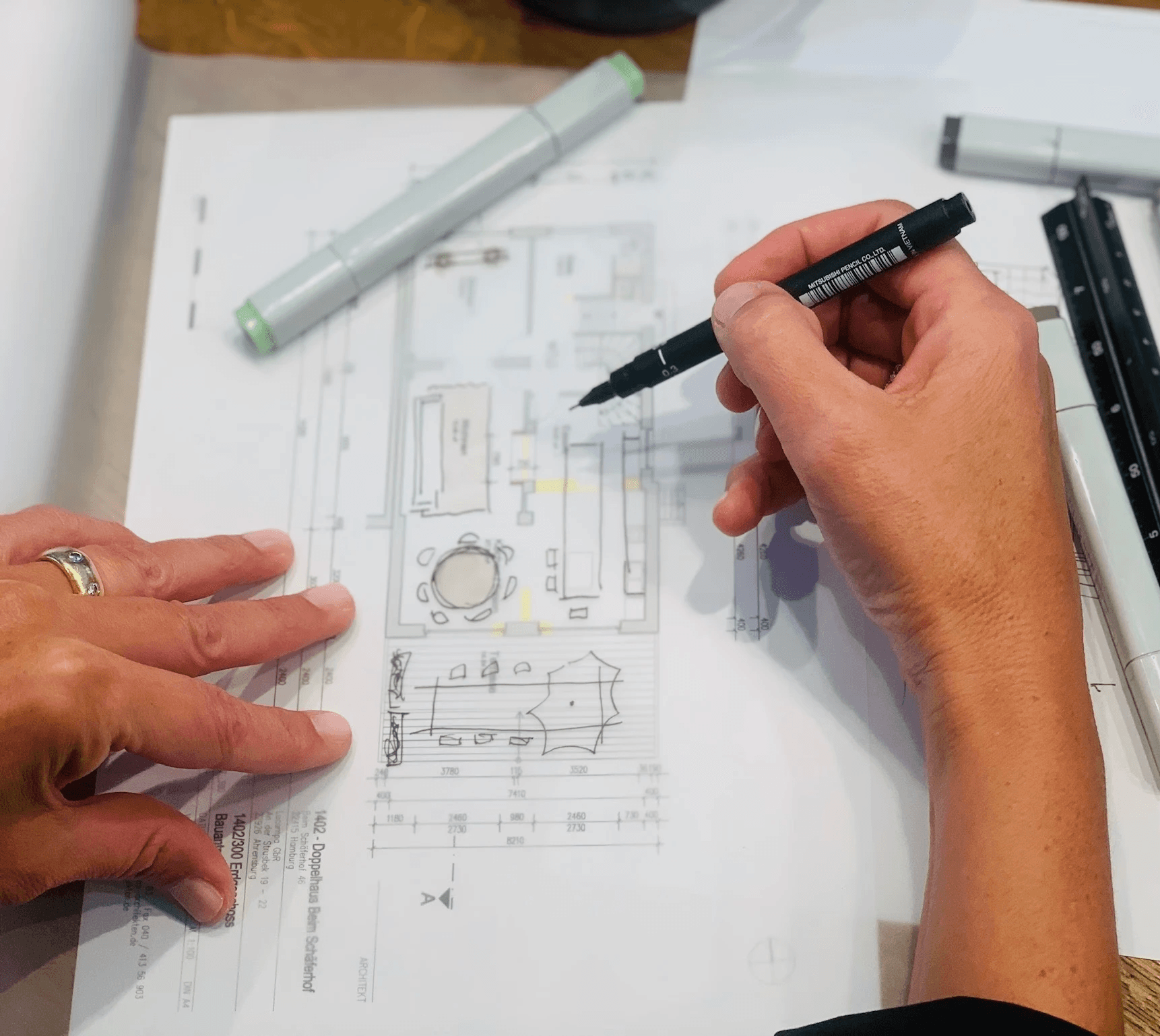 be. INTERIOR STUDIO | Planung Skizze