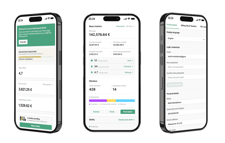 koontilaskutus duunan kautta yrityksille