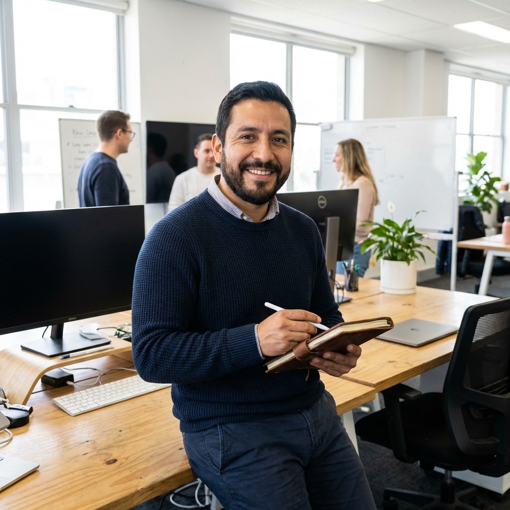 a man in a suit posing for a picture