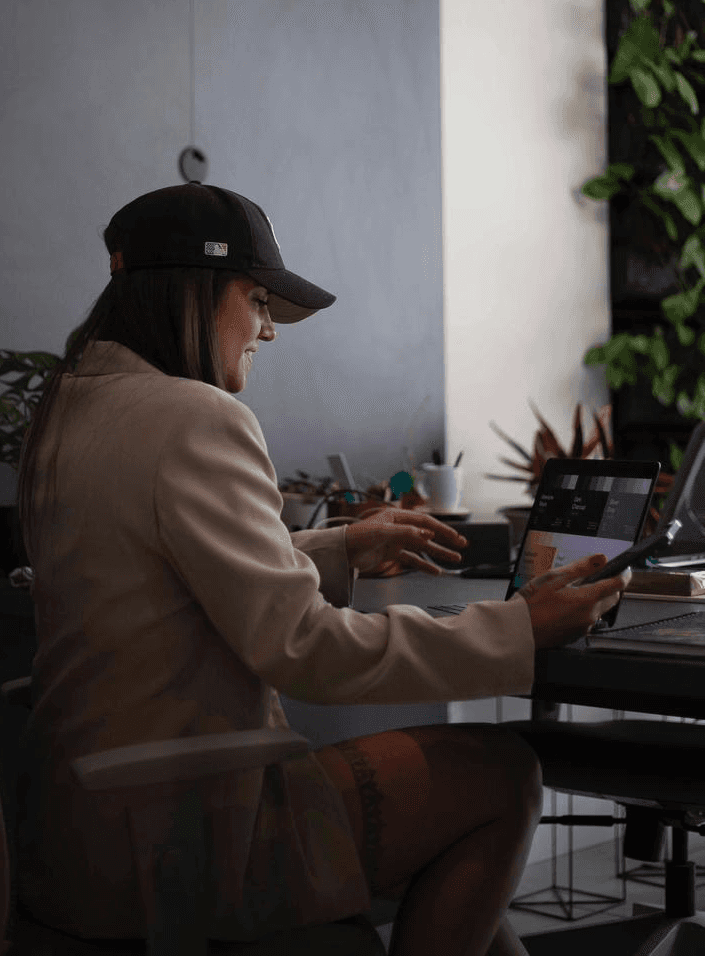 Man Using Laptop