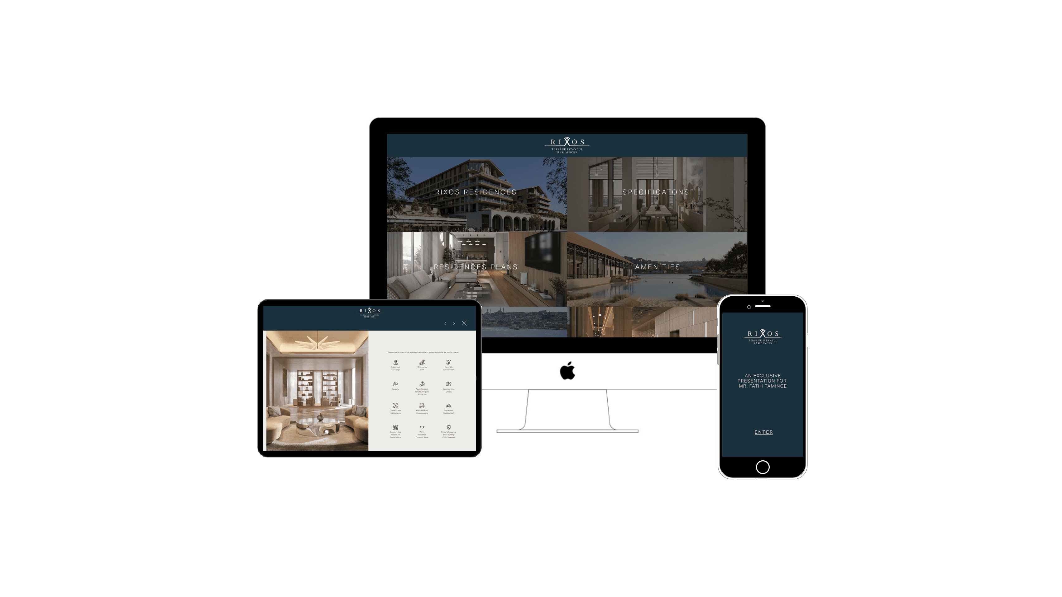 rixos tersane istanbul residences web design