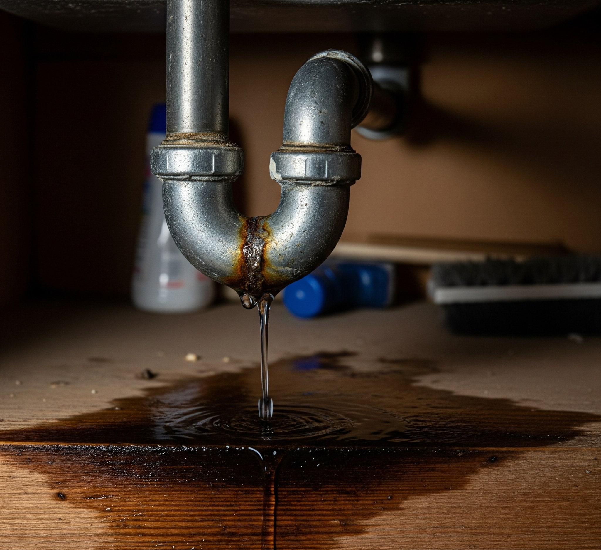 Burst pipe repaired to stop water intrusion in Gaston