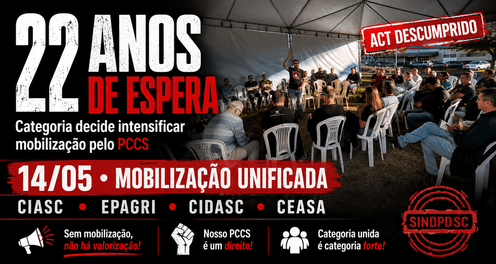 Convocação de Assembleia Geral – Trabalhadoras e Trabalhadores do CIASC
