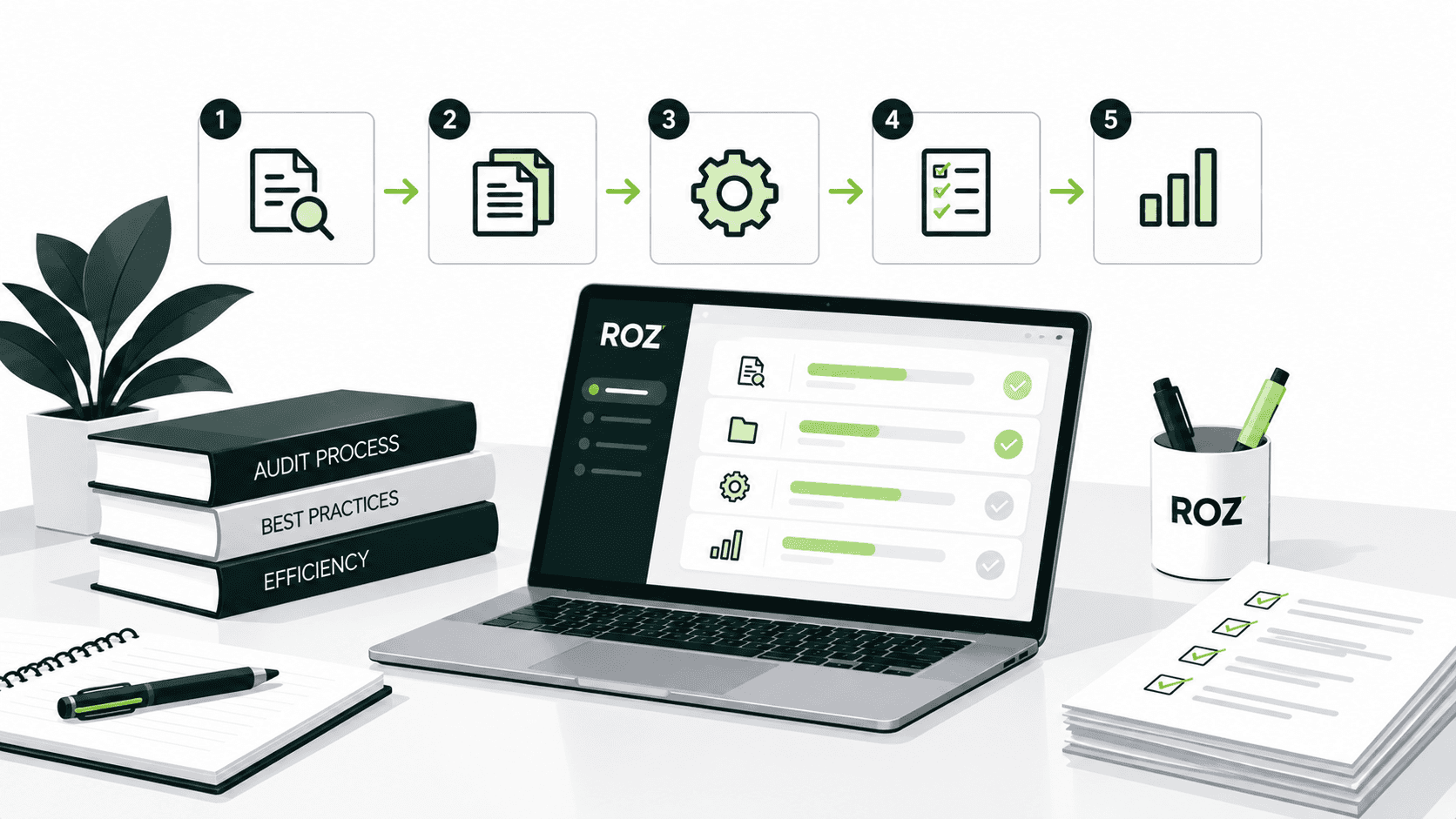 Audit efficiency best practices and streamlined audit workflow.