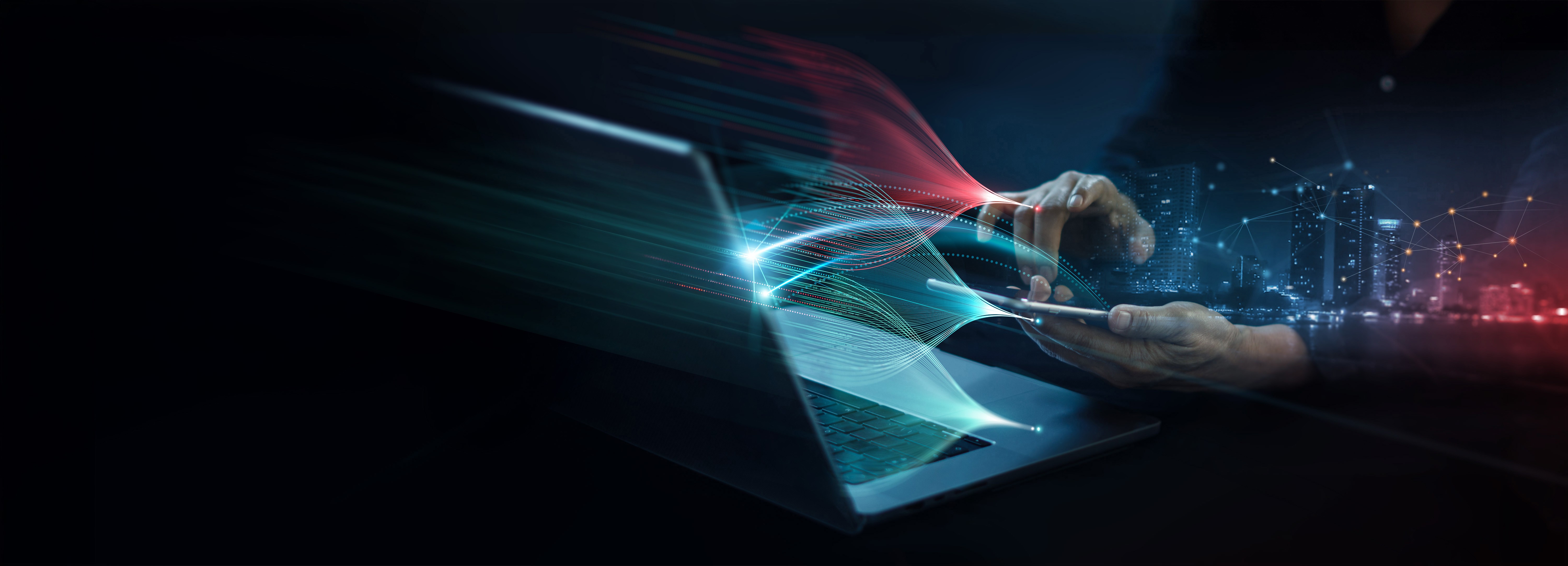 Technology backed by specialists illustration