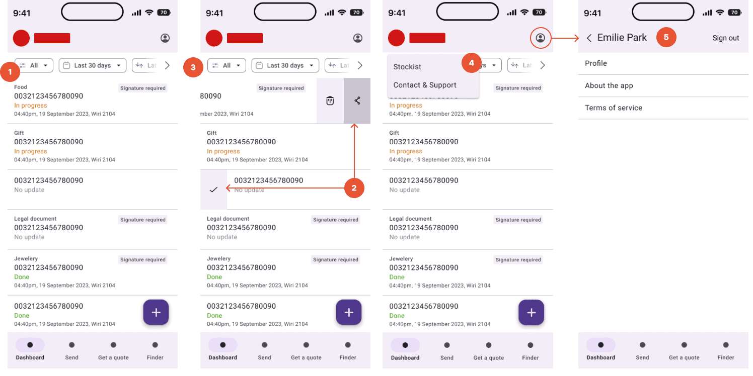 A banner design  to instruct the users enter accurate parcel details