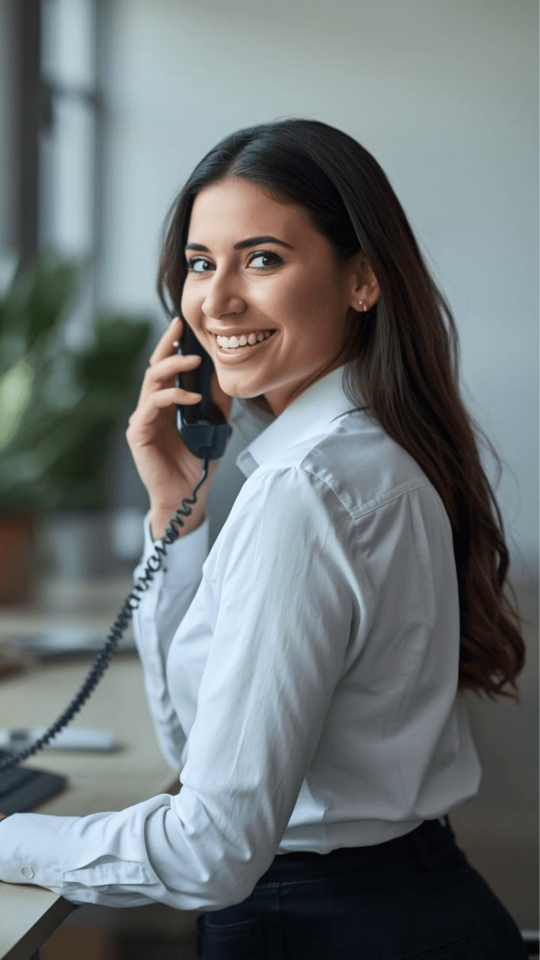 Emma, AI voice agent, answering the phone