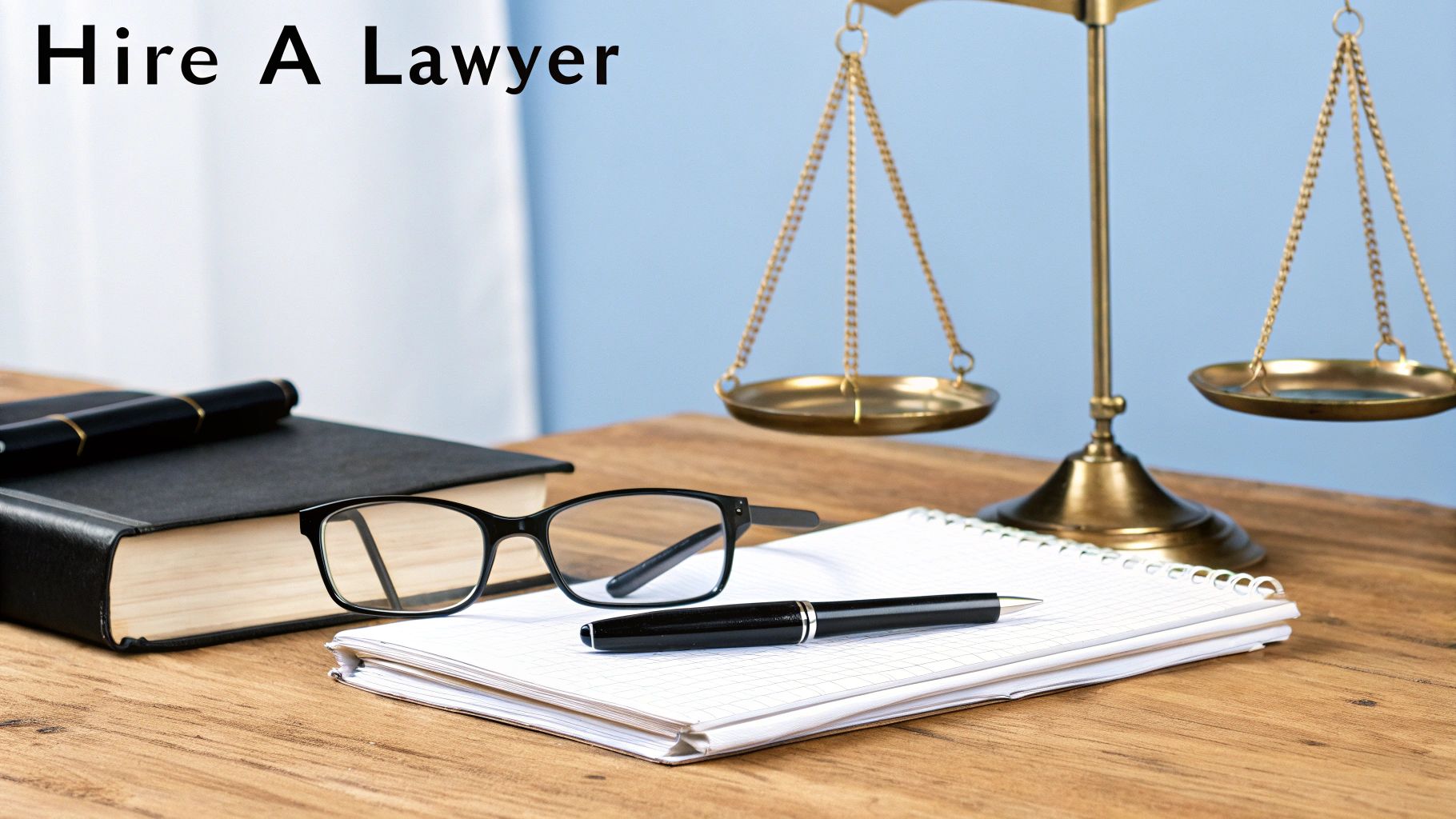 An attorney and client reviewing documents in a professional office setting.