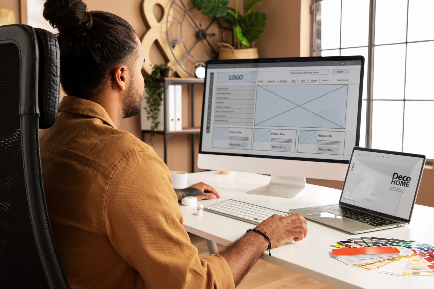 mobile low-fidelity wireframe