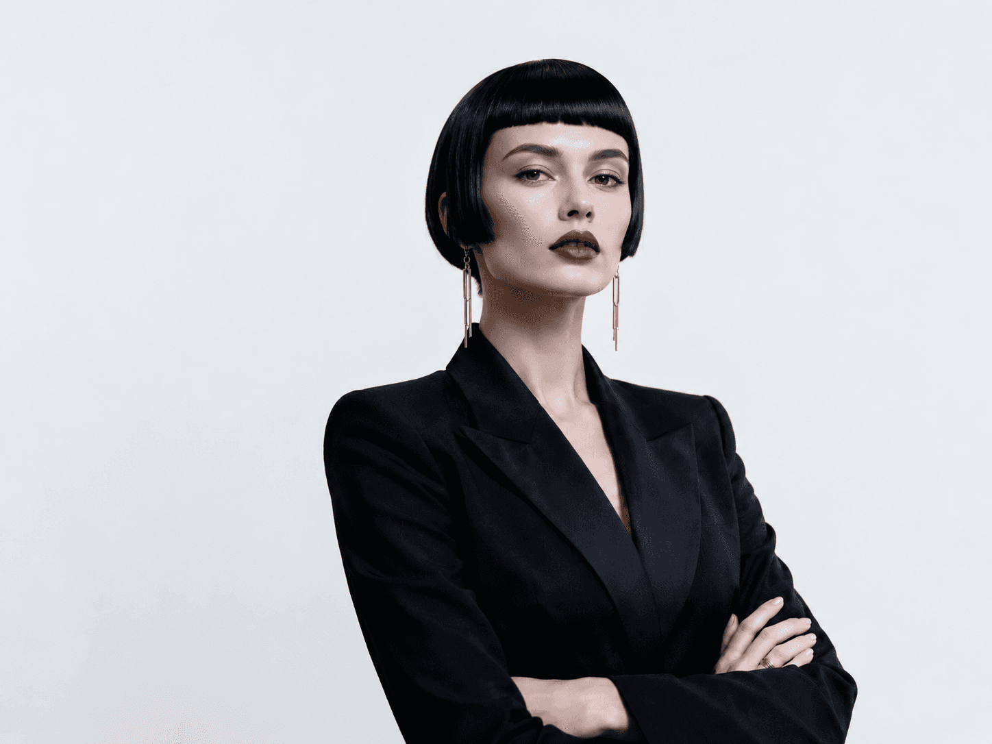 Portrait of Vanta in a black blazer