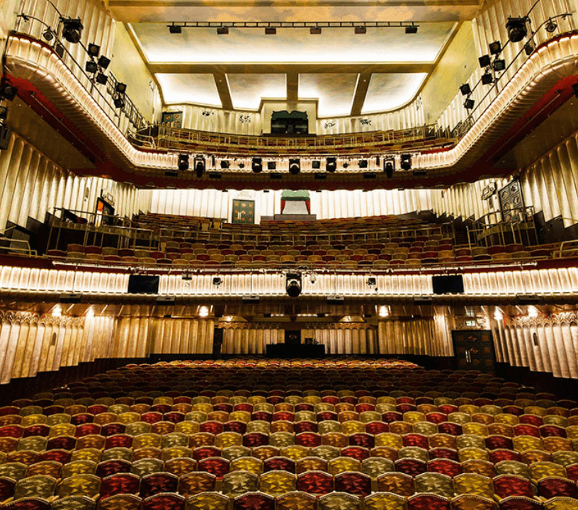 The interior of London's Savoy Theatre the home of Mean Girls in the West End