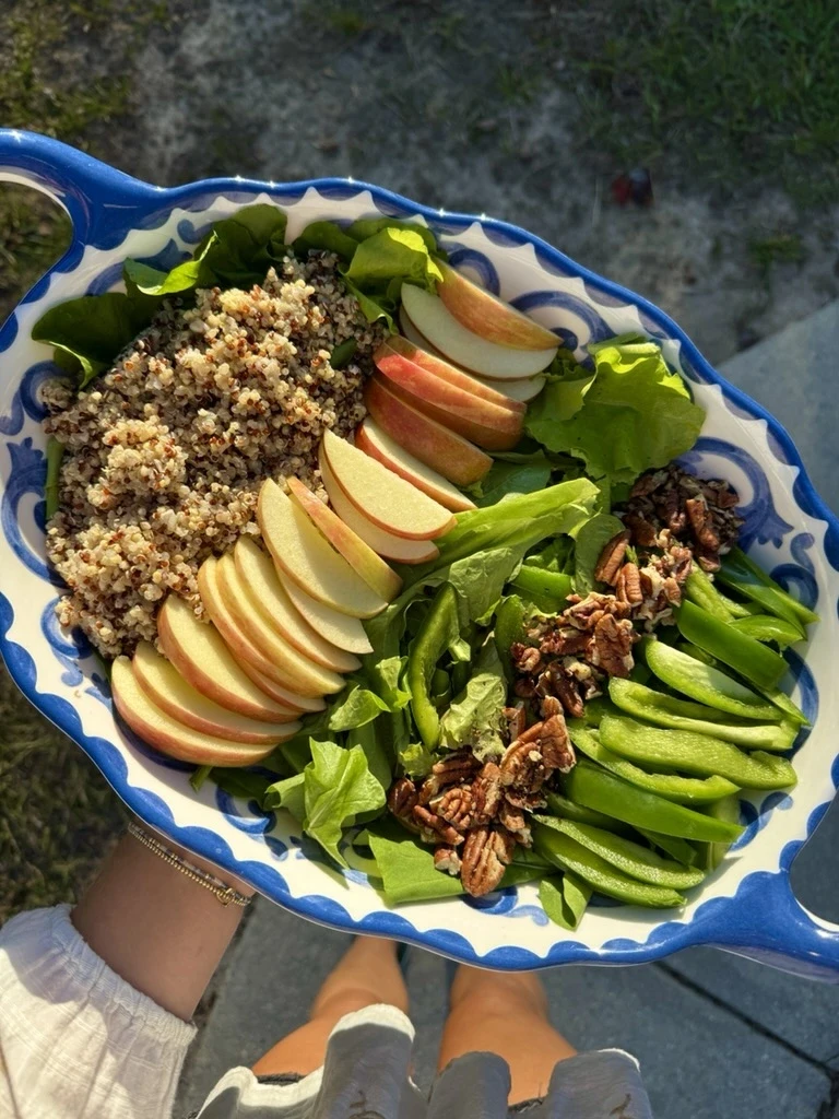 Instagram post cover of beautiful salad to take to a gathering