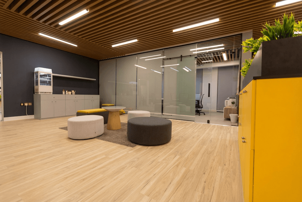 Lobby entrance at DIOM Rubeen 209 headquarters in Riyadh