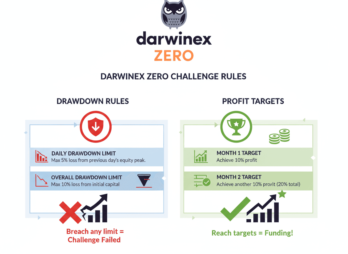 Darwinex Zero Drawdown Rules Infographic