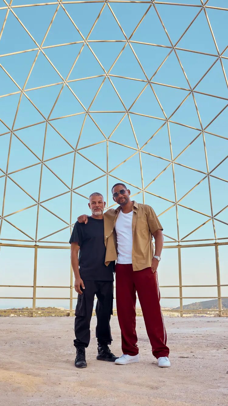 The Night League Founder & CEO Yann Pissenem & US actor Will Smith.