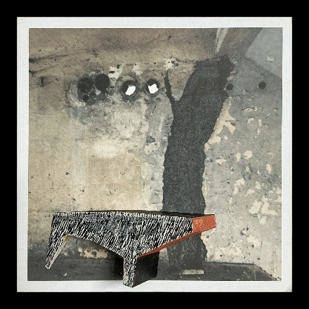 herd of sheep on road painting