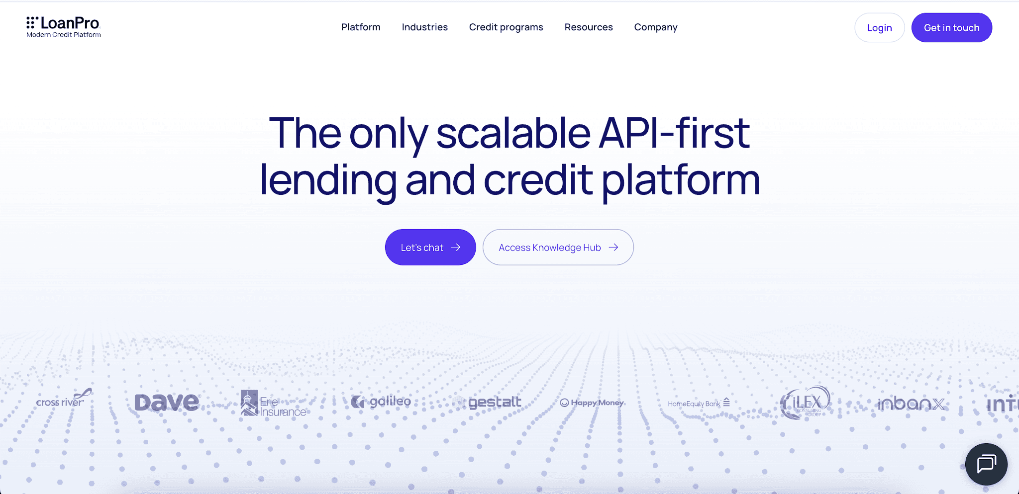 LoanPro website homepage