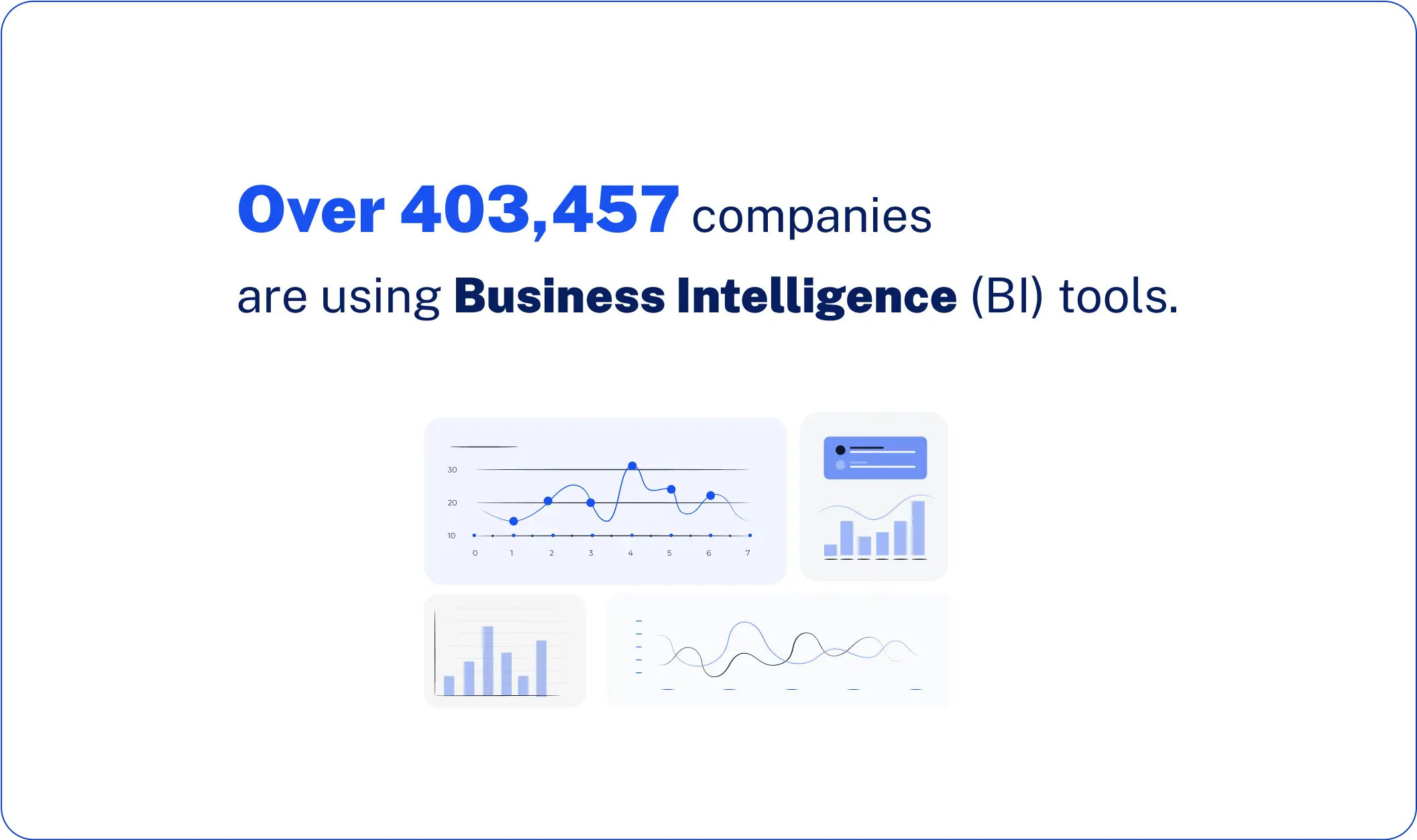 Over 403,457 companies are using Business Intelligence (BI) tools.
