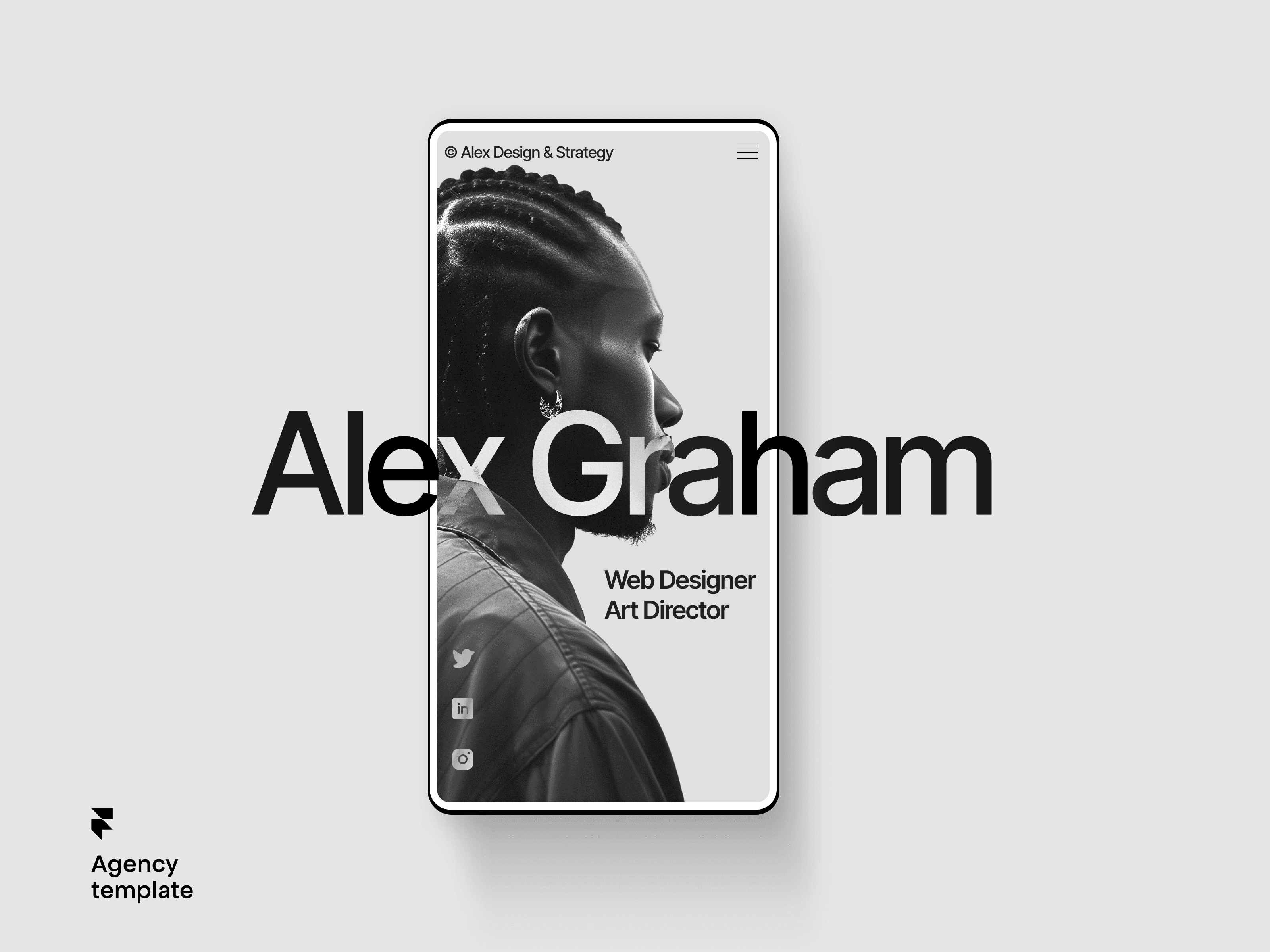 Alexfolio Framer template