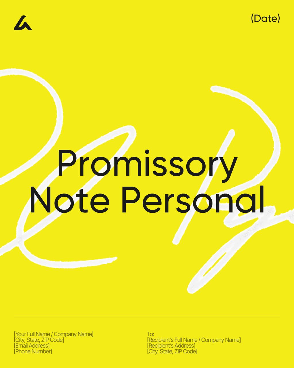 Promissory Note Personal 