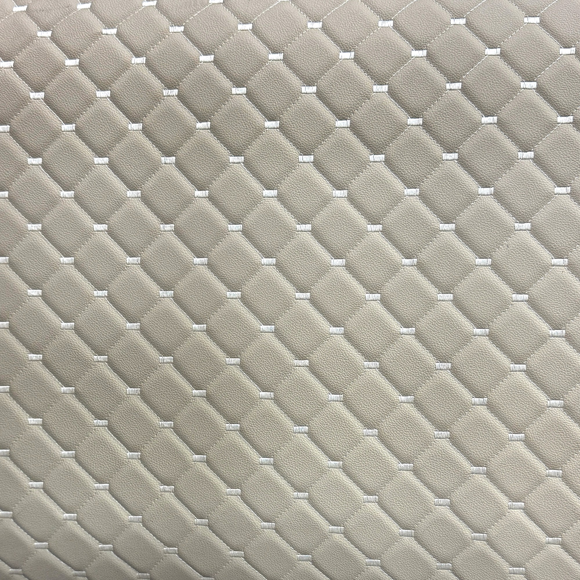 tecido courvin costurado diamante natural