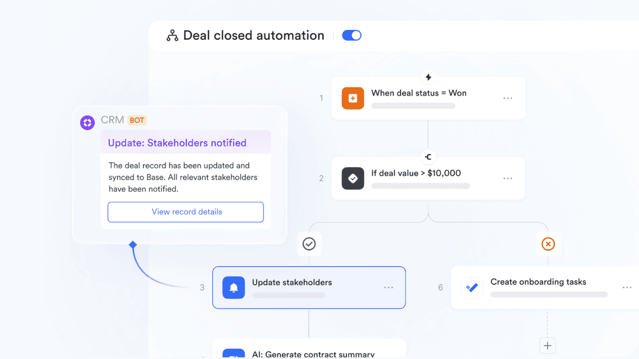 Lark Base Automations functions