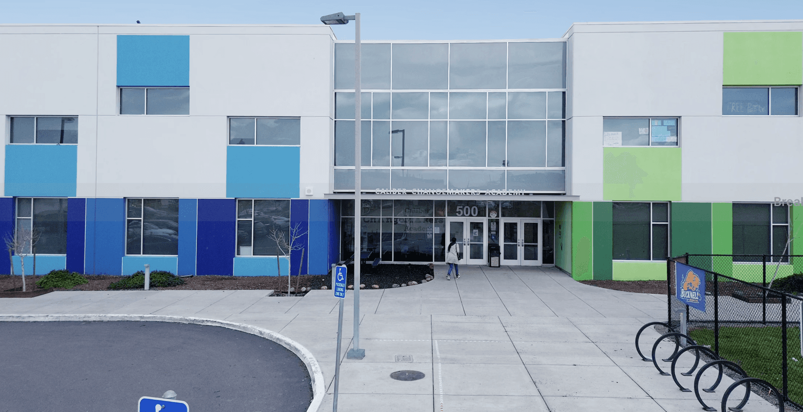 modern elementary school campus exterior where HOKALI after-school and enrichment programs are hosted