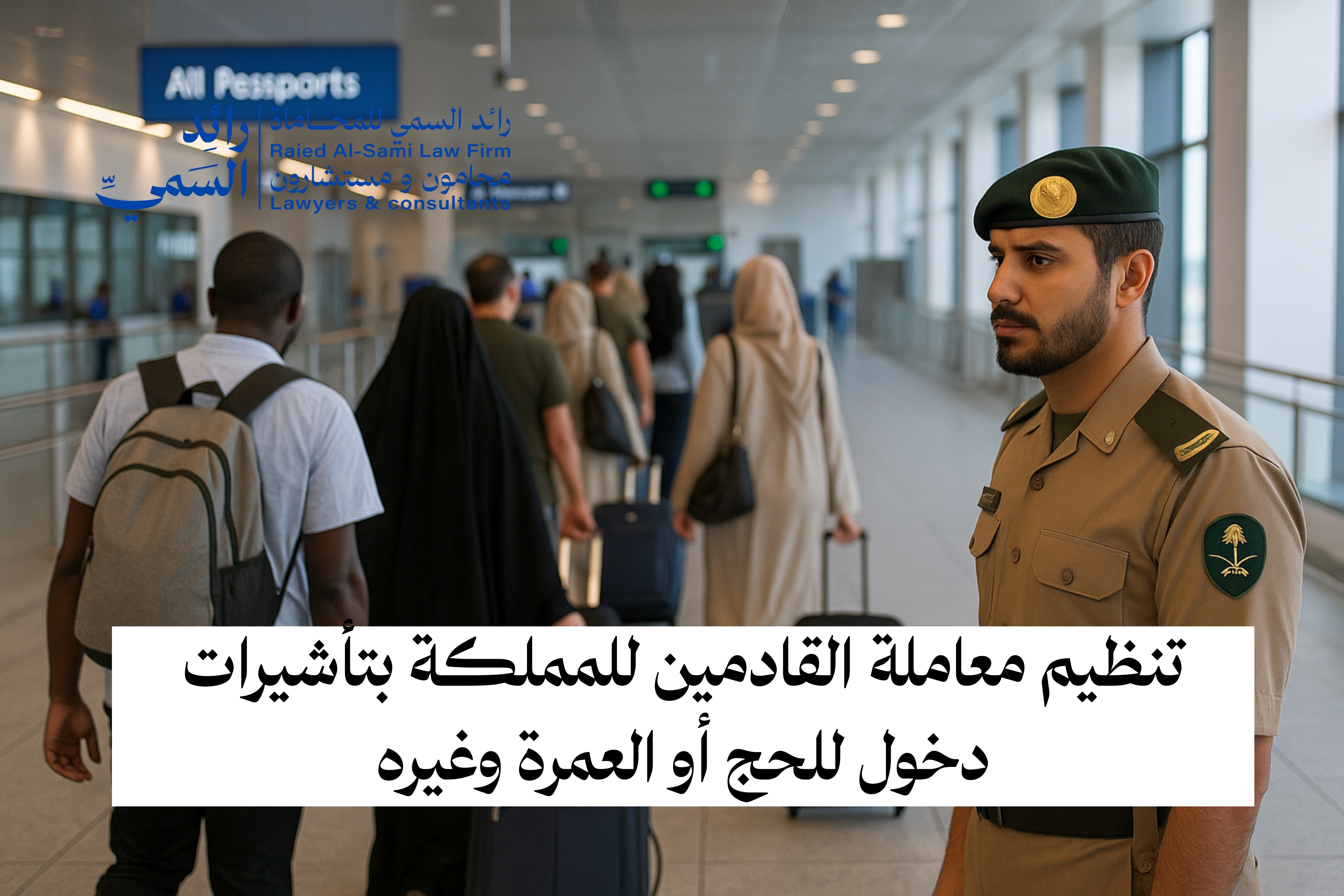 تنظيم معاملة القادمين للمملكة بتأشيرات دخول للحج أو العمرة وغيرها