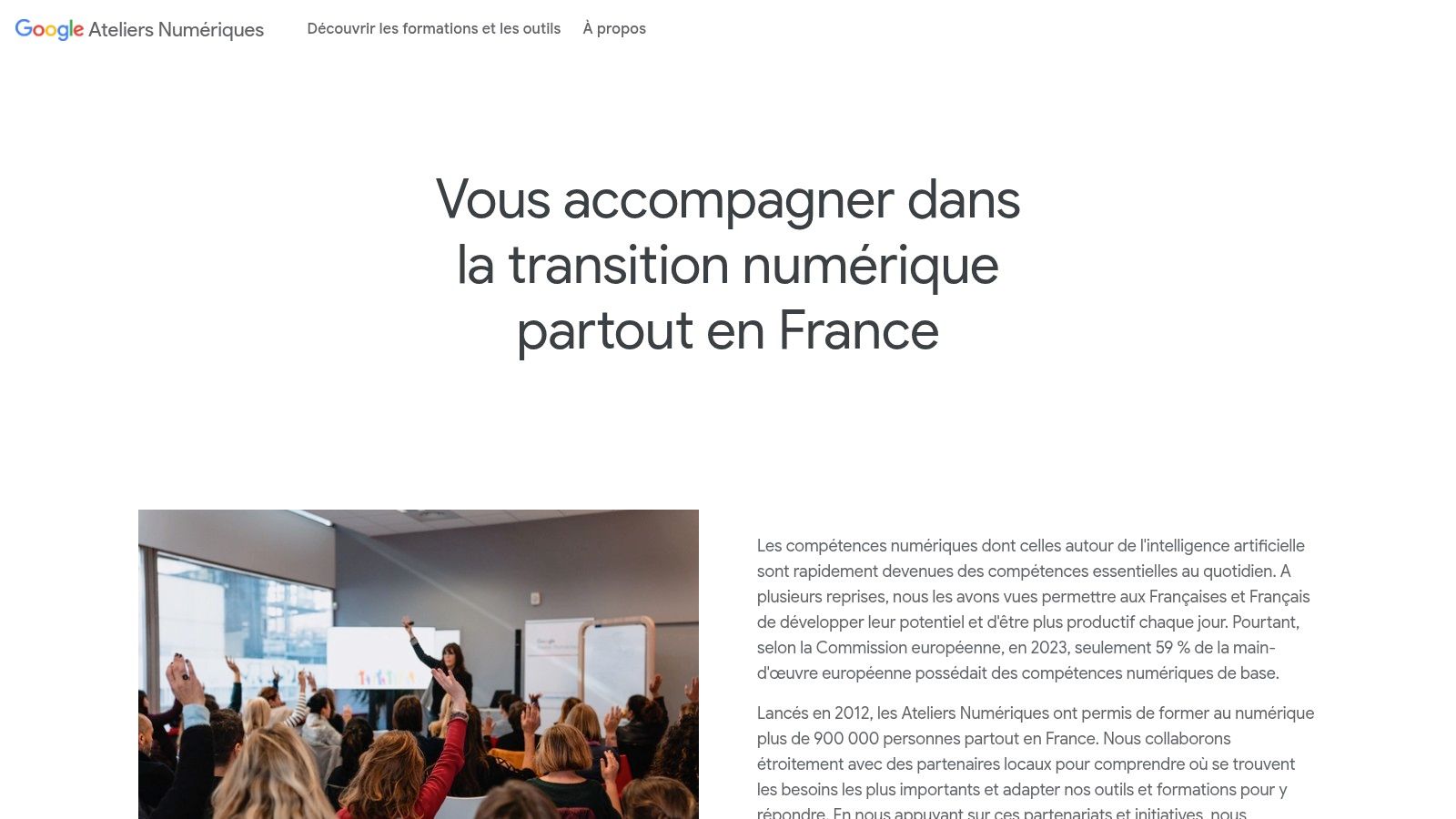 Google Ateliers Numériques (Grow.Google France)
