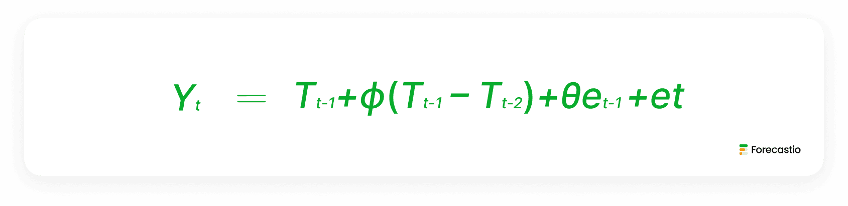 general formula for an ARIMA