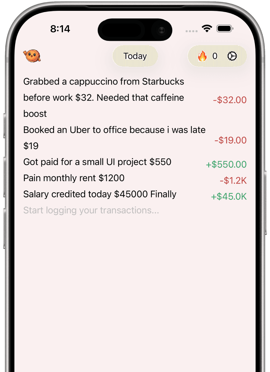 Gold iPhone displaying a habit tracker app interface with cards for journaling, exercise, hydration, and meditation, set against a light grey background.