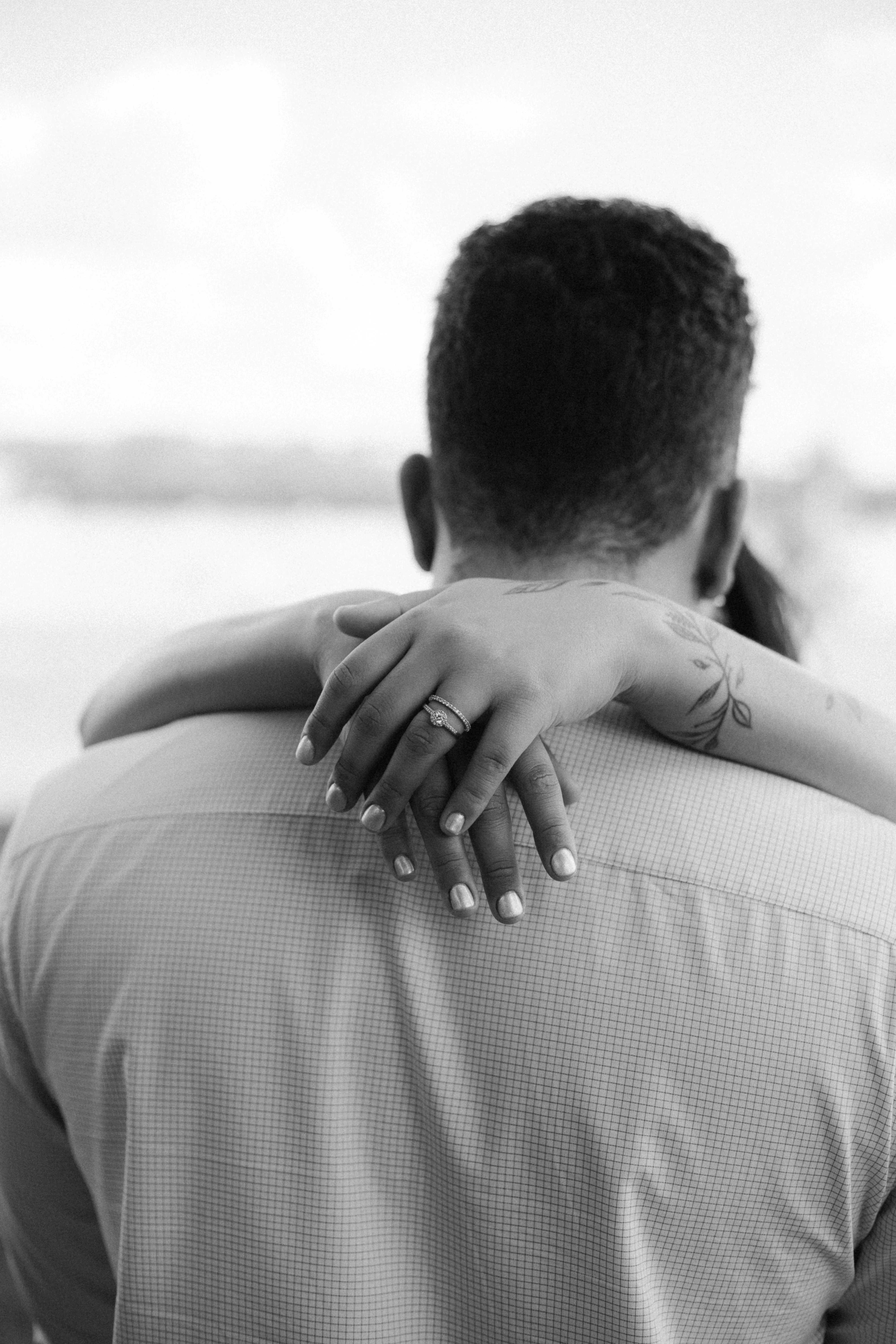 Black and white romantic wedding background photo