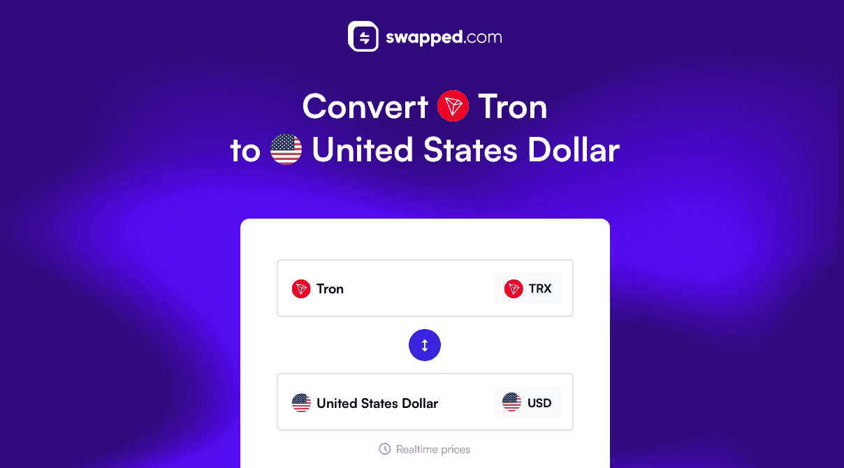 Convert Tron (TRX) to United States Dollar (USD)