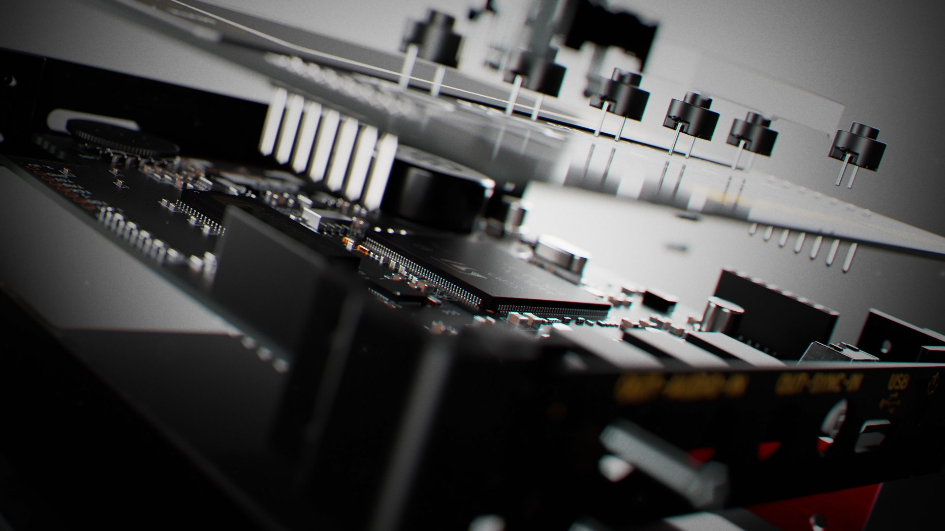 Render NTS-3 exploding view close-up