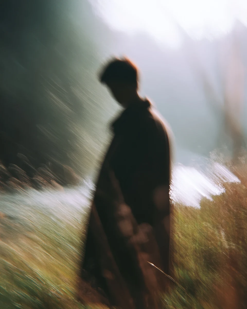 Blurred Silhouette Outdoors