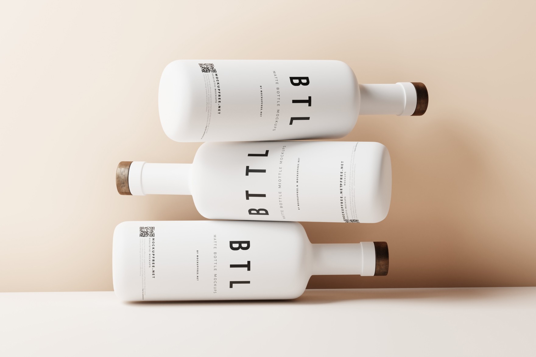 Minimal Bottle Mockup - Various Bottle Types - Versatile Presentation